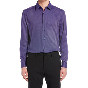 BOSS - Camicia Isko - slim fit - 100% cotone - viola