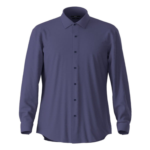 BOSS - Camicia Isko - slim fit - 100% cotone - viola