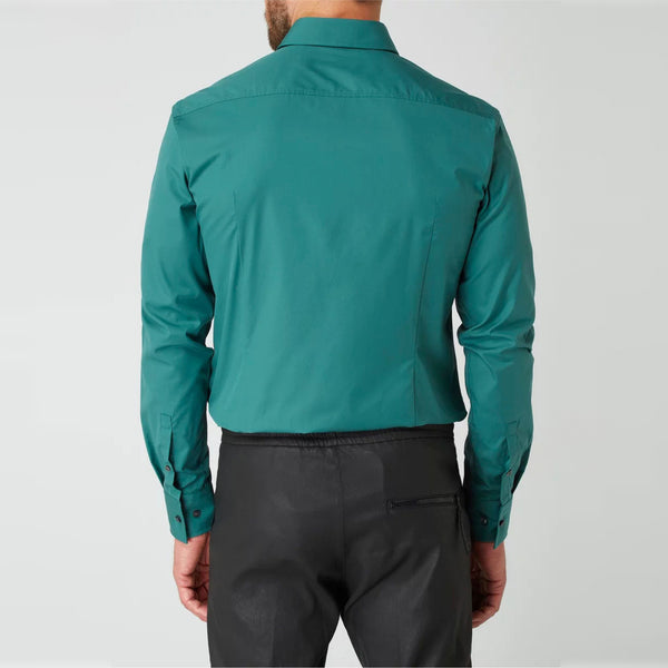 BOSS - Camicia Jango - slim fit - 100% cotone - verde