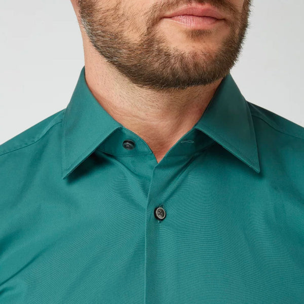 BOSS - Camicia Jango - slim fit - 100% cotone - verde