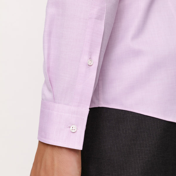 BOSS - camicia Carl - slim fit - 100% cotone - rosa scuro