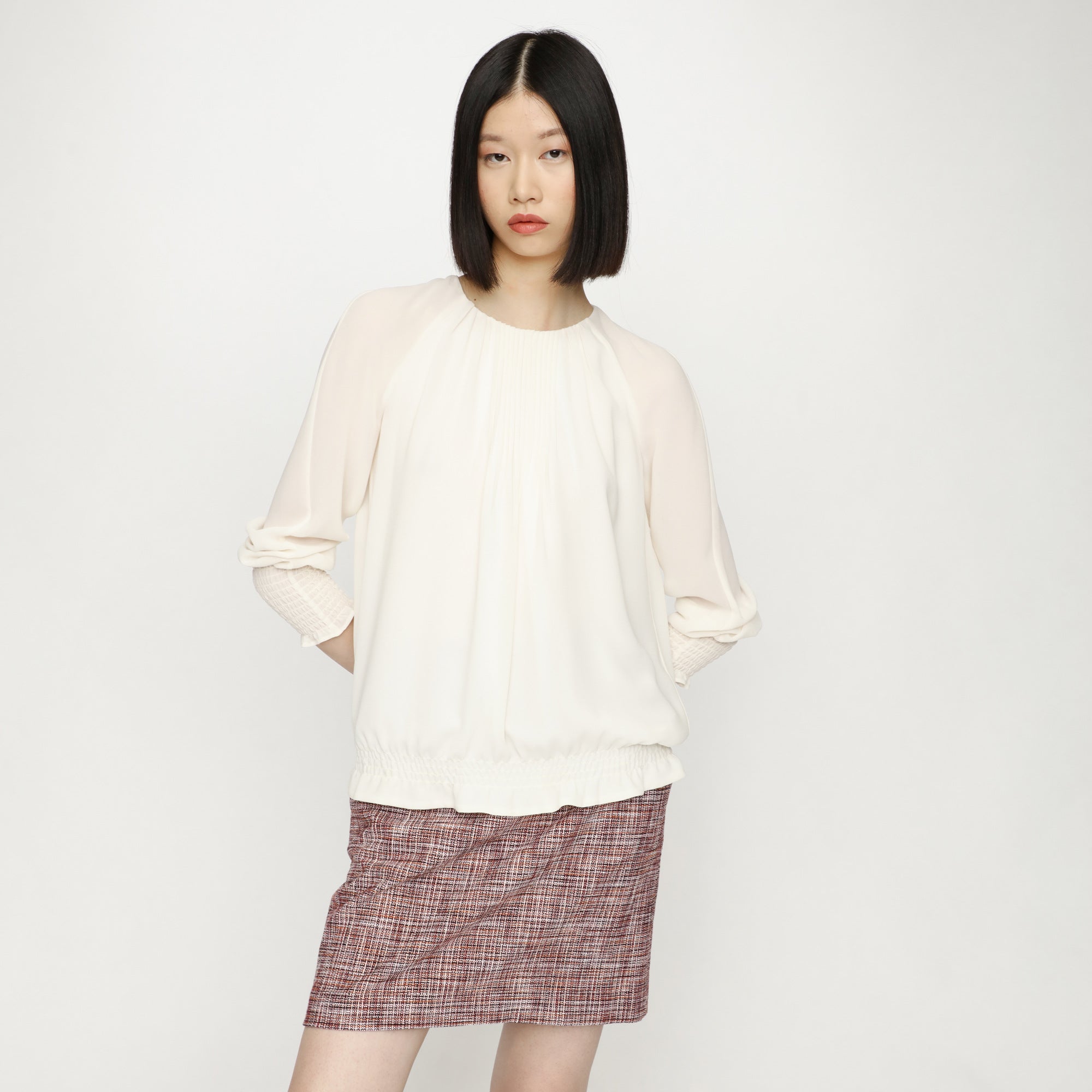 BOSS - blusa Bicia - bianco