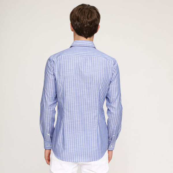 BOSS - camicia Jason - slim fit - 100% cotone - blu