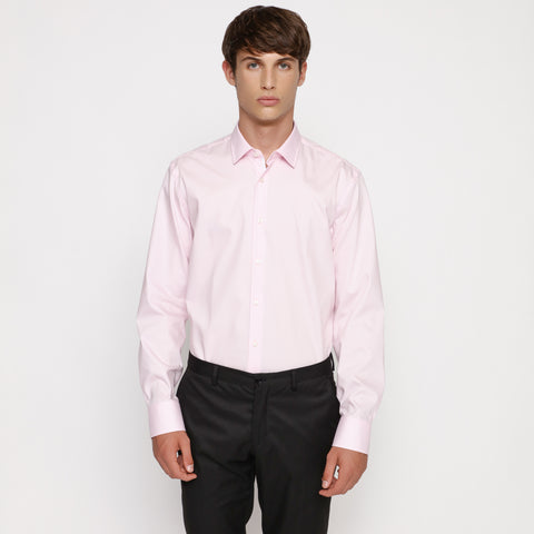 BOSS - camicia Jesse - slim fit - 100% cotone - rosa pallido