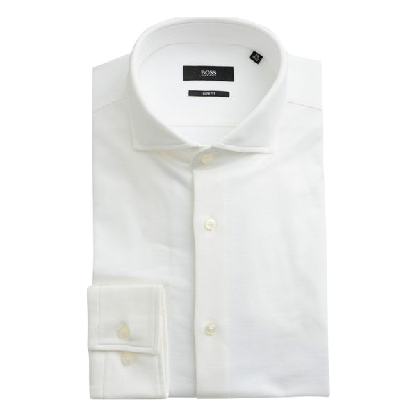 BOSS - Camicia Jason - slim fit - 100% cotone - bianco