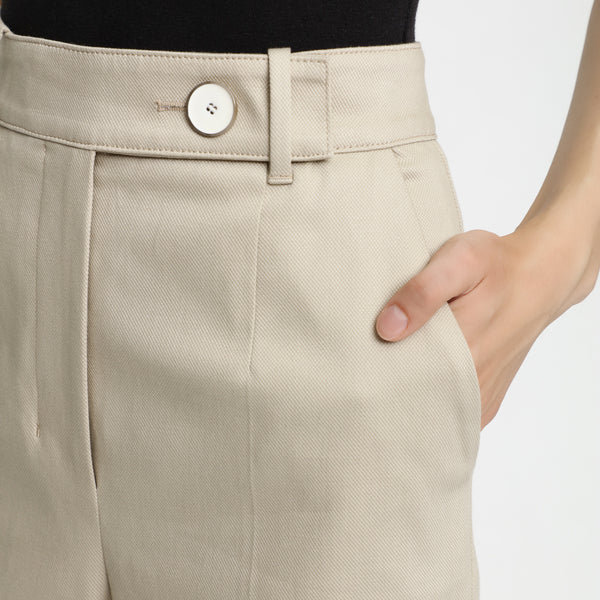 BOSS - pantaloni Tapima - regular fit - cotone - beige