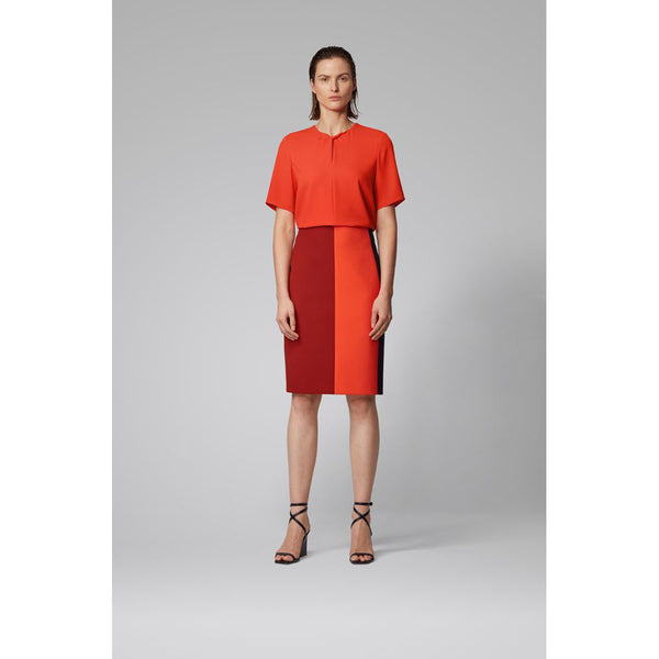 BOSS - Blusa Iagela - regular fit - arancione
