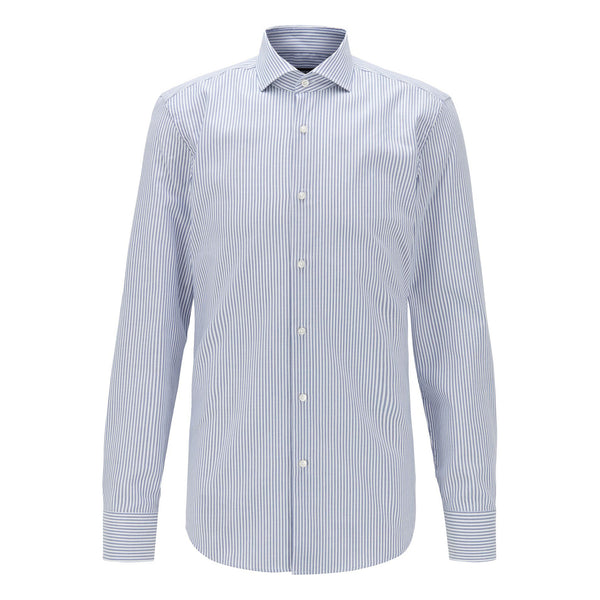 BOSS - Camicia Jason - slim fit - 100% cotone - azzurro