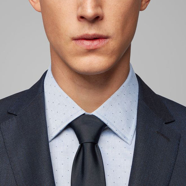 BOSS - Camicia Jango - slim fit - 100% cotone - celeste