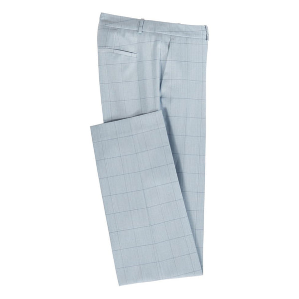 BOSS - Pantaloni Tamea - regular fit - lana vergine - azzurro