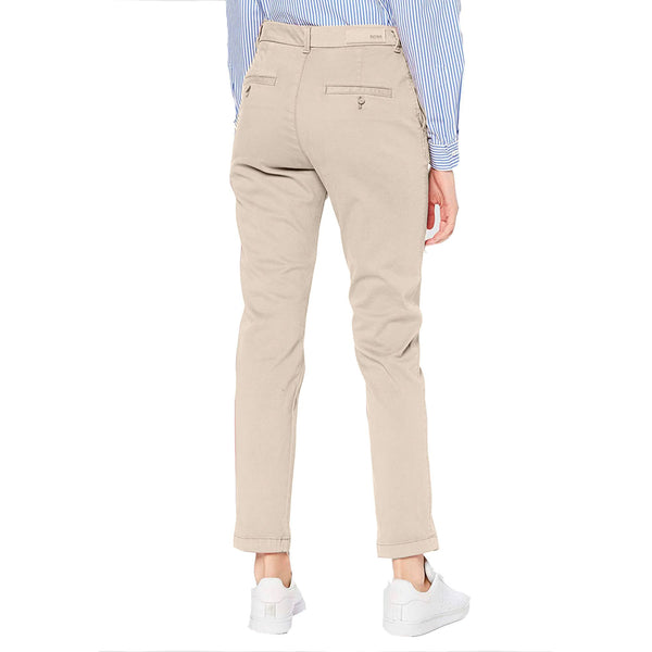 BOSS - Pantaloni Sachini - regular fit - cotone - beige