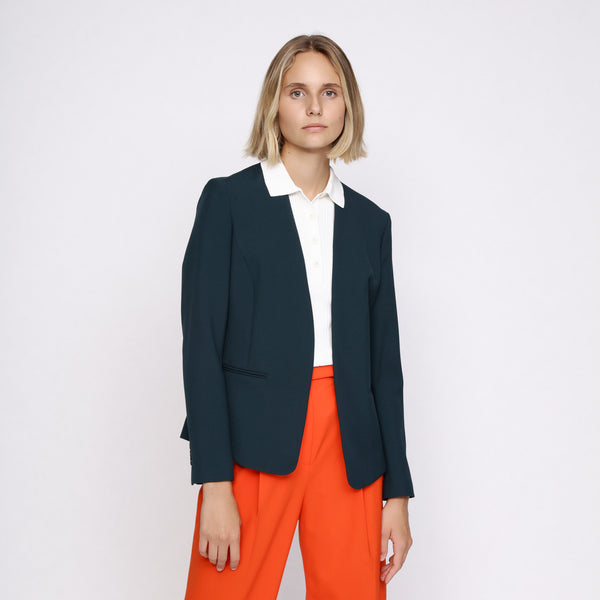 BOSS - blazer Jalesta - regular fit - verde scuro