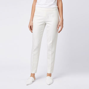 BOSS - Pantaloni Tiluna - regular fit - bianco