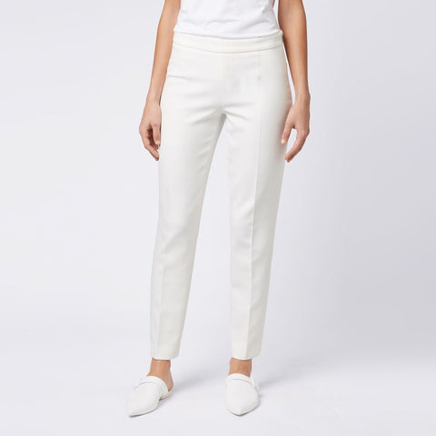 BOSS - Pantaloni Tiluna - regular fit - bianco