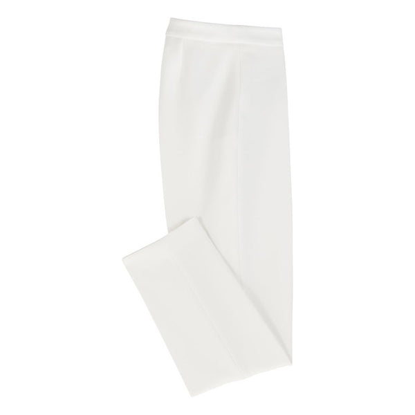 BOSS - Pantaloni Tiluna - regular fit - bianco