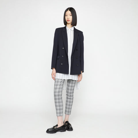 BOSS - blazer Jalorra - relaxed fit - lana vergine - blu