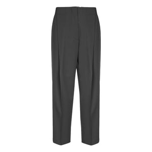 BOSS - Pantaloni Aribea - relaxed fit - lana vergine - nero