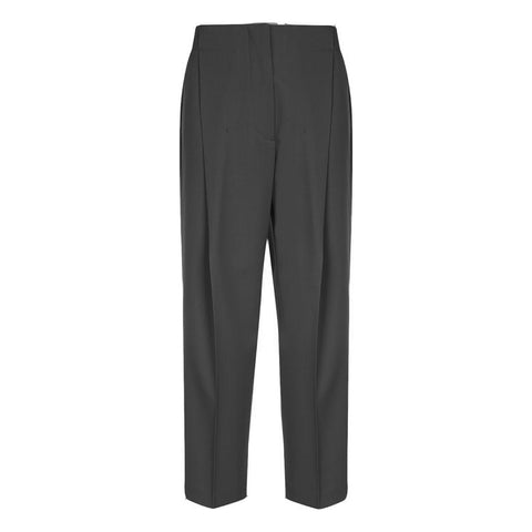 BOSS - Pantaloni Aribea - relaxed fit - lana vergine - nero