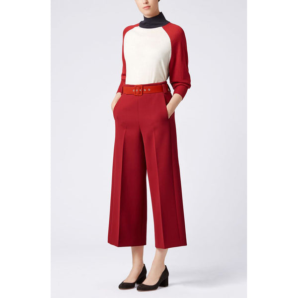 BOSS - Pantaloni Trima - regular fit - rosso scuro