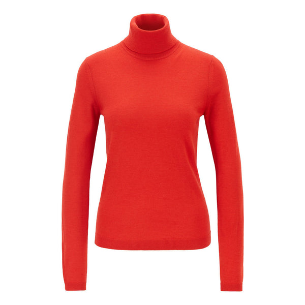 BOSS - Maglia Famaurie - 100% lana vergine - rosso