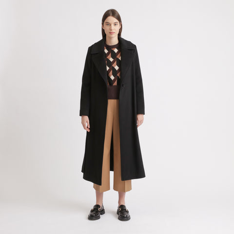 BOSS - Cappotto Chelo - 100% cashmere - nero