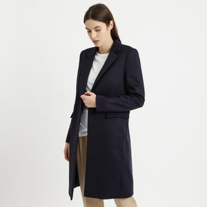 BOSS - Cappotto Canati - lana vergine - blu scuro