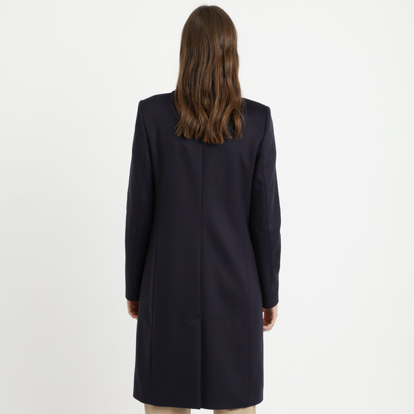 BOSS - Cappotto Canati - lana vergine - blu scuro