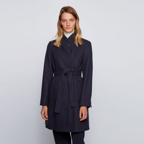 BOSS - Cappotto Cinesara - blu scuro