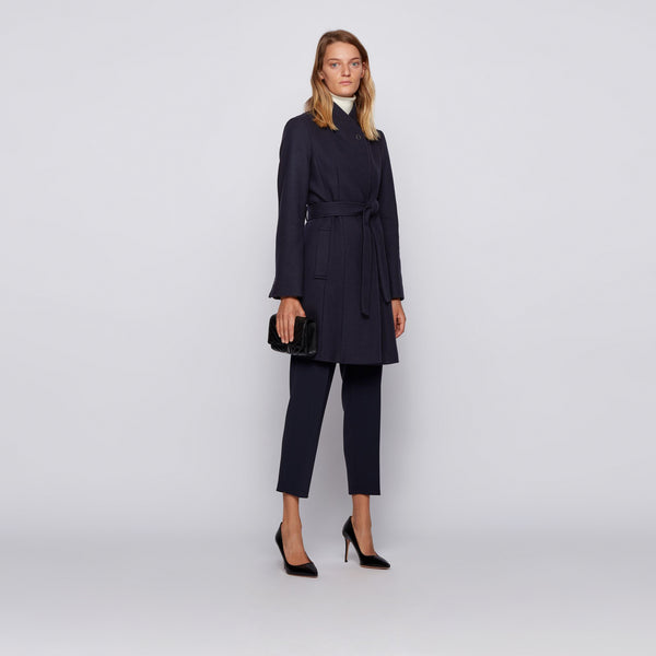 BOSS - Cappotto Cinesara - blu scuro