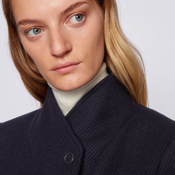 BOSS - Cappotto Cinesara - blu scuro