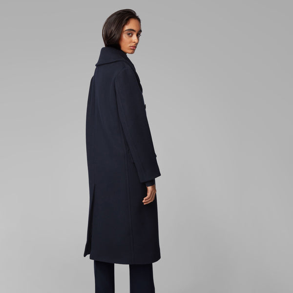 BOSS - Cappotto Cerado - lana vergine - blu scuro
