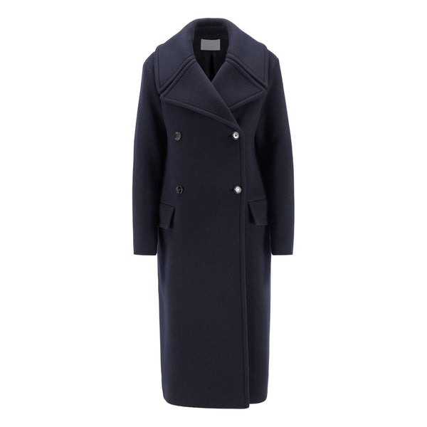 BOSS - Cappotto Cerado - lana vergine - blu scuro