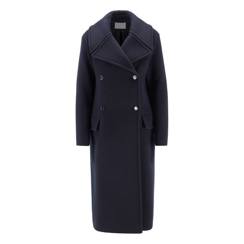 BOSS - Cappotto Cerado - lana vergine - blu scuro