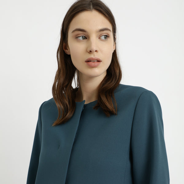 BOSS - Cappotto Catary - blu petrolio