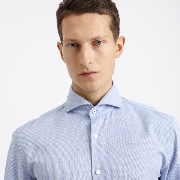 BOSS - Camicia Jemerson - 100% cotone - azzurro