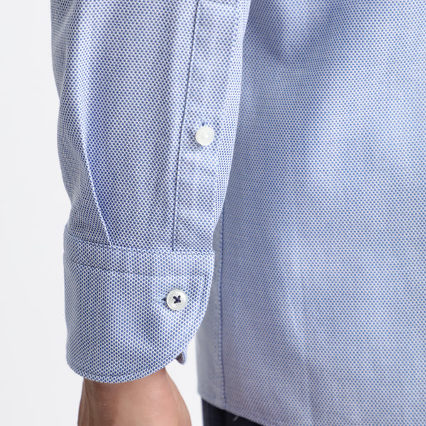 BOSS - Camicia Jemerson - 100% cotone - azzurro