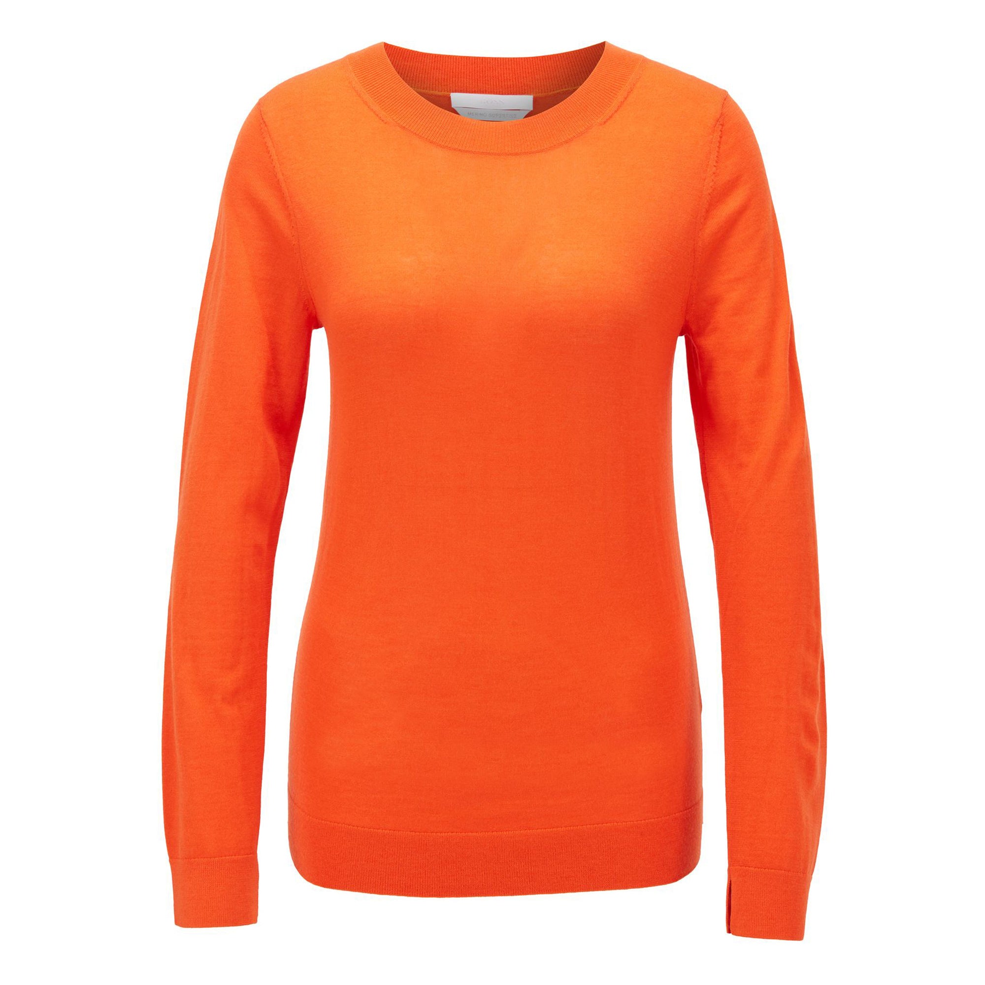 BOSS - Maglia Fippia - 100% lana vergine - arancione