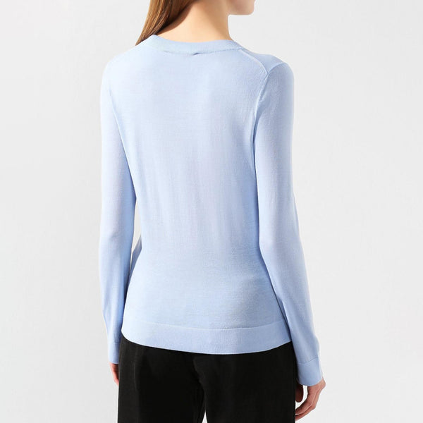 BOSS - Maglia Fippia - 100% lana vergine - azzurro