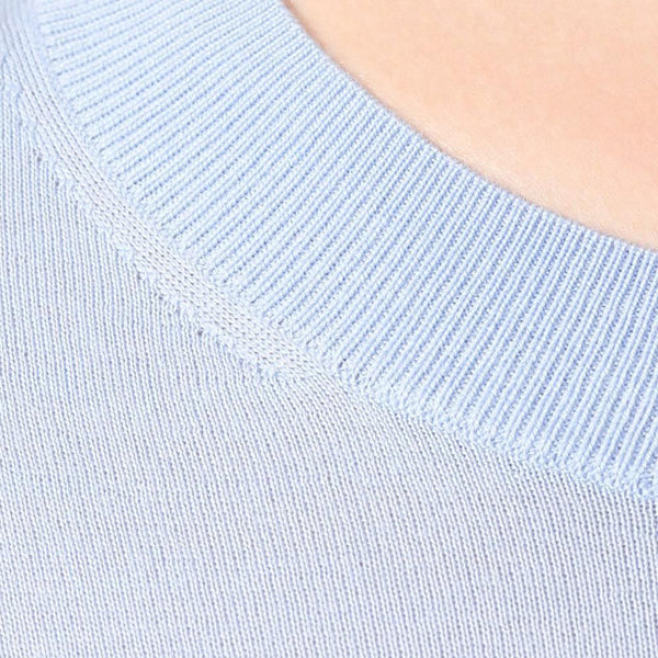 BOSS - Maglia Fippia - 100% lana vergine - azzurro