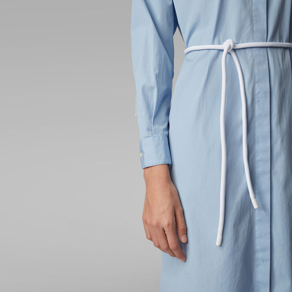 BOSS - Abito Carusa - modello chemisier - 100% cotone - azzurro