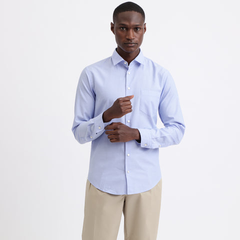BOSS - Camicia Mypop - slim fit - 100% cotone - azzurro