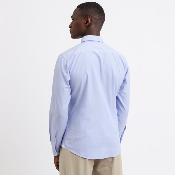 BOSS - Camicia Mypop - slim fit - 100% cotone - azzurro