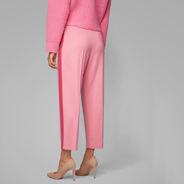 BOSS - Pantaloni da abito Tapatchy - lana vergine - rosa chiaro
