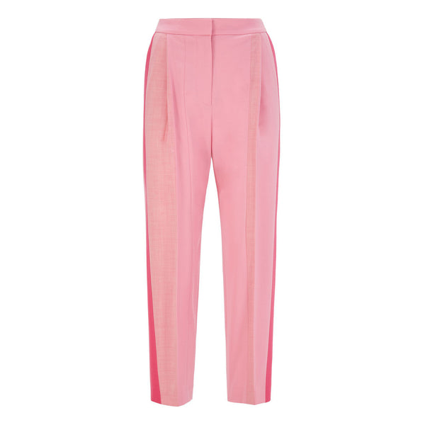 BOSS - Pantaloni da abito Tapatchy - lana vergine - rosa chiaro