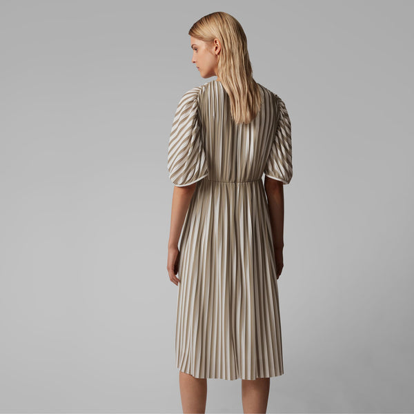 BOSS - Abito Elatrice - taupe e crema