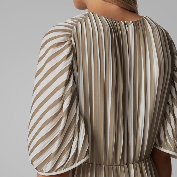 BOSS - Abito Elatrice - taupe e crema