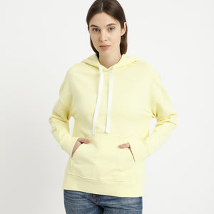 BOSS - Felpa Televi - 100% cotone - giallo chiaro