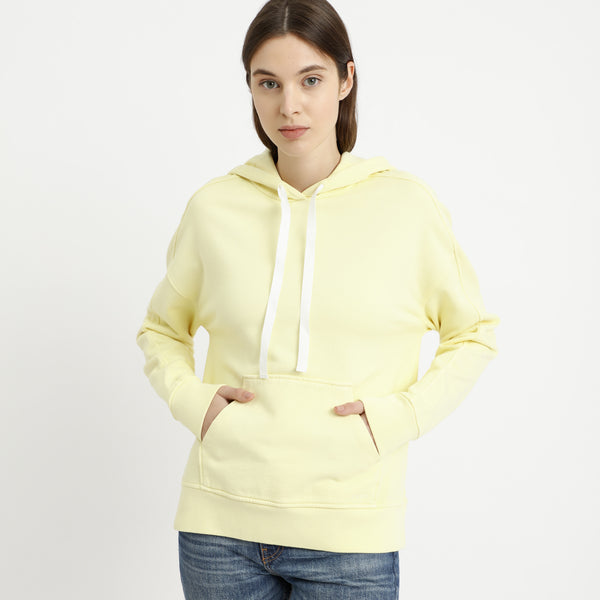 BOSS - Felpa Televi - 100% cotone - giallo chiaro