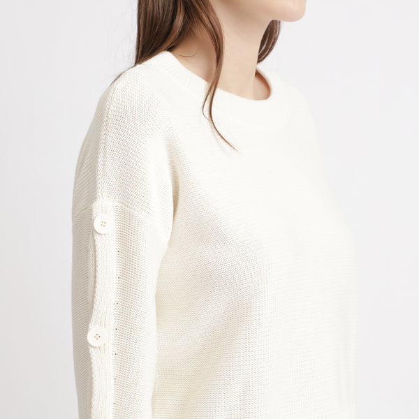 BOSS - Maglia Wendelin - cotone - bianco