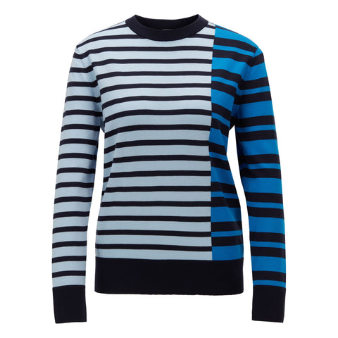 BOSS - Maglia Issaka - cotone - blu